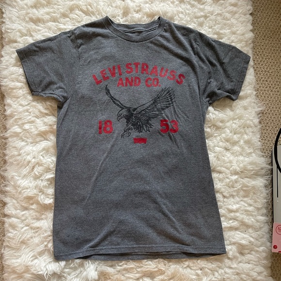 Levi's Tops - Levi Straus & Co Grey Original Tshirt